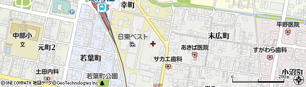 山形県寒河江市栄町1-9周辺の地図