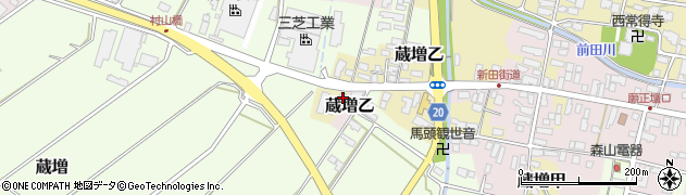 山形県天童市蔵増甲2162周辺の地図