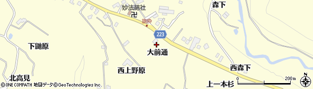 宮城県仙台市泉区福岡（大前通）周辺の地図