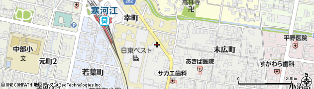 山形県寒河江市栄町1-2周辺の地図