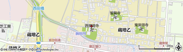 山形県天童市蔵増甲1101周辺の地図