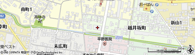 山形県寒河江市越井坂町38周辺の地図