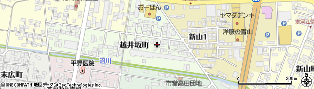 山形県寒河江市越井坂町122周辺の地図