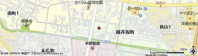 山形県寒河江市越井坂町58-1周辺の地図
