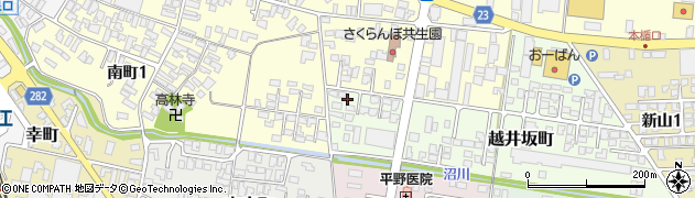 山形県寒河江市越井坂町50周辺の地図