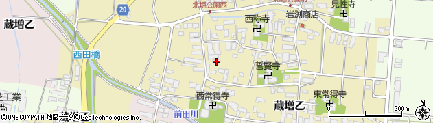 山形県天童市蔵増甲1036周辺の地図
