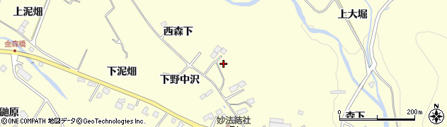 宮城県仙台市泉区福岡（西森下）周辺の地図