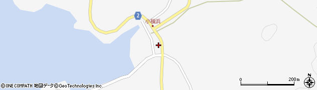 宮城県石巻市小積浜谷川道周辺の地図