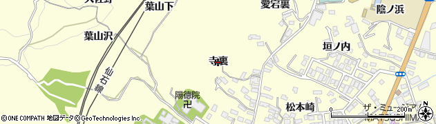 宮城県松島町（宮城郡）松島（寺裏）周辺の地図