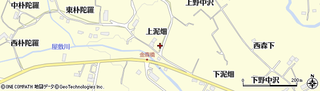 宮城県仙台市泉区福岡（上泥畑）周辺の地図