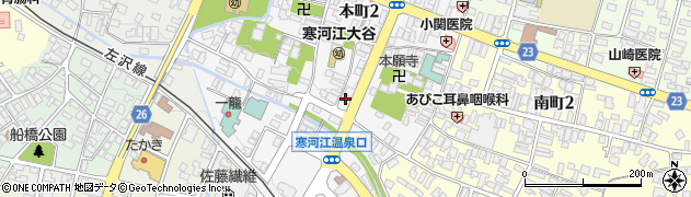 寒河江市駅前ポケット第１駐車場周辺の地図
