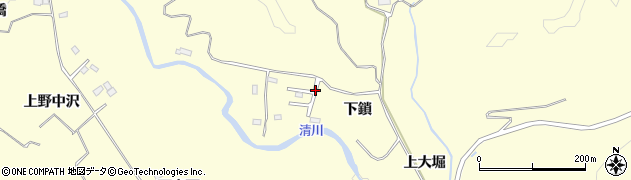宮城県仙台市泉区福岡（下鎖）周辺の地図