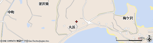宮城県松島町（宮城郡）手樽（大浜）周辺の地図