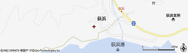 宮城県石巻市荻浜（横浜山）周辺の地図