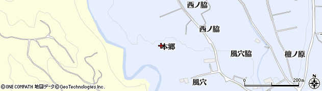 宮城県仙台市泉区朴沢（本郷）周辺の地図