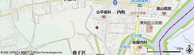 山形県西村山郡大江町左沢555-4周辺の地図