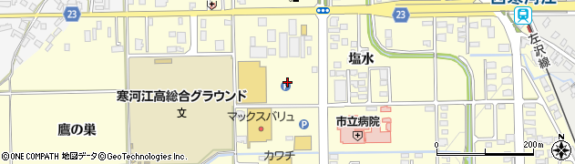 ＤＣＭ寒河江店駐車場周辺の地図
