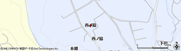 宮城県仙台市泉区朴沢（西ノ脇）周辺の地図