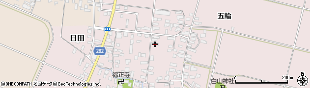 山形県寒河江市日田336周辺の地図