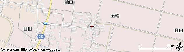 山形県寒河江市日田321周辺の地図