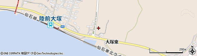 宮城県東松島市大塚周辺の地図