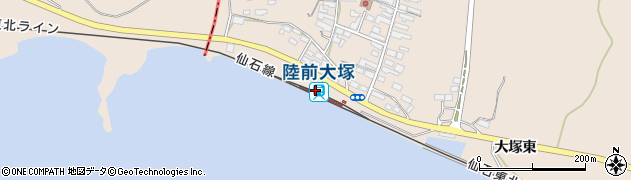 宮城県東松島市周辺の地図