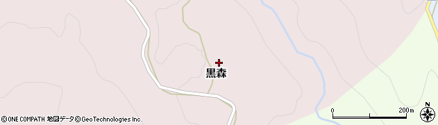 山形県大江町（西村山郡）黒森周辺の地図