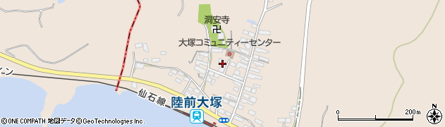 宮城県東松島市大塚（大塚）周辺の地図