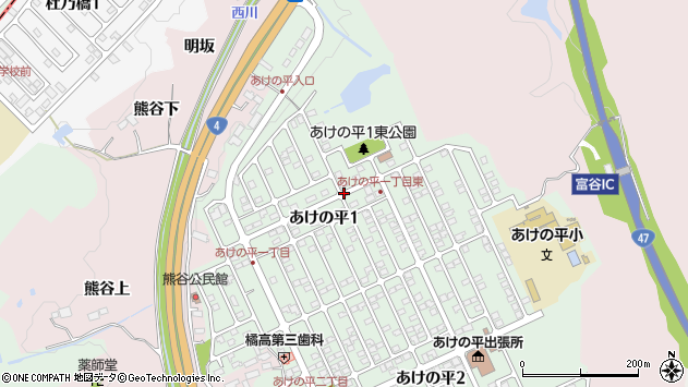 〒981-3361 宮城県富谷市あけの平の地図
