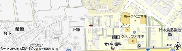 山形県寒河江市寒河江鶴田42-5周辺の地図