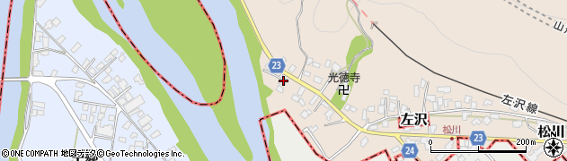 山形県寒河江市松川9周辺の地図