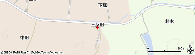 宮城県東松島市大塚（三反田）周辺の地図