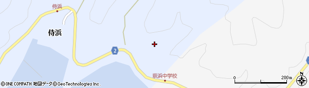 宮城県石巻市侍浜（白浜）周辺の地図