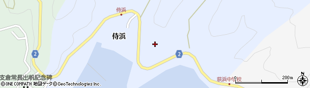 宮城県石巻市侍浜中山周辺の地図