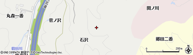 宮城県富谷市穀田石沢周辺の地図