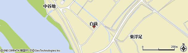 宮城県東松島市浜市白萩周辺の地図