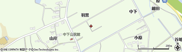 宮城県東松島市野蒜（羽黒）周辺の地図