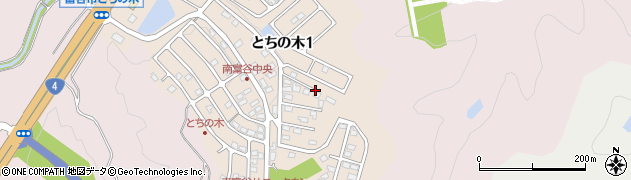 宮城県富谷市とちの木1丁目周辺の地図