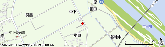 宮城県東松島市野蒜中下周辺の地図