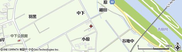 宮城県東松島市野蒜（中下）周辺の地図