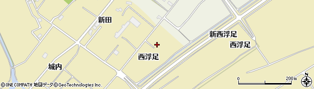 宮城県東松島市浜市西浮足周辺の地図