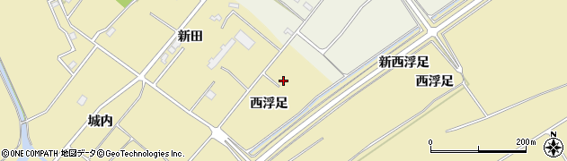 宮城県東松島市浜市（西浮足）周辺の地図