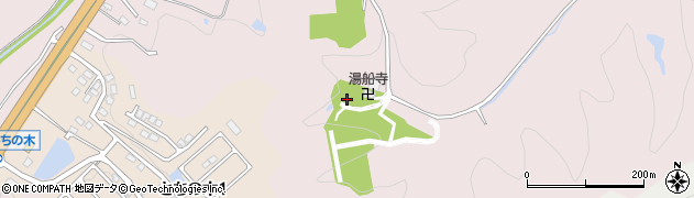 湯船寺周辺の地図