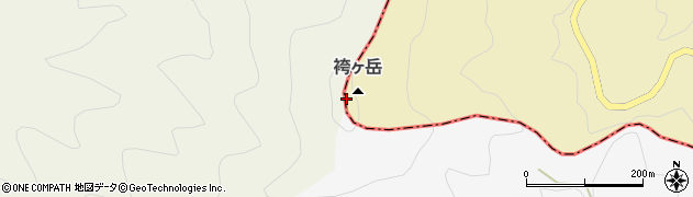 袴ケ岳周辺の地図