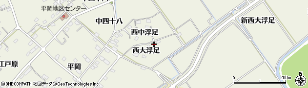 宮城県東松島市牛網（西大浮足）周辺の地図