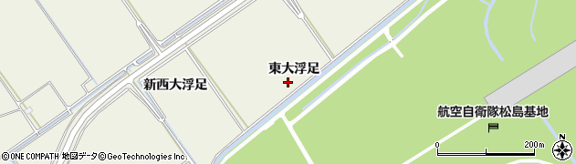 宮城県東松島市牛網（東大浮足）周辺の地図