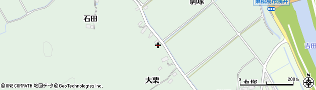 宮城県東松島市浅井大栗周辺の地図