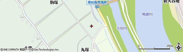 宮城県東松島市浅井大筒場周辺の地図