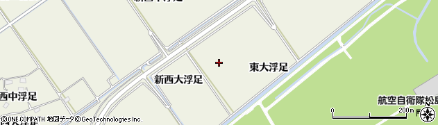 宮城県東松島市牛網（新西大浮足）周辺の地図