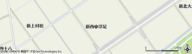 宮城県東松島市牛網（新西中浮足）周辺の地図
